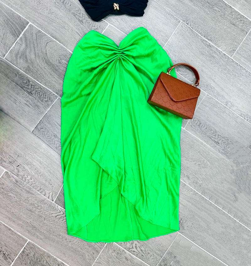 FRONT RUCHED SKIRT