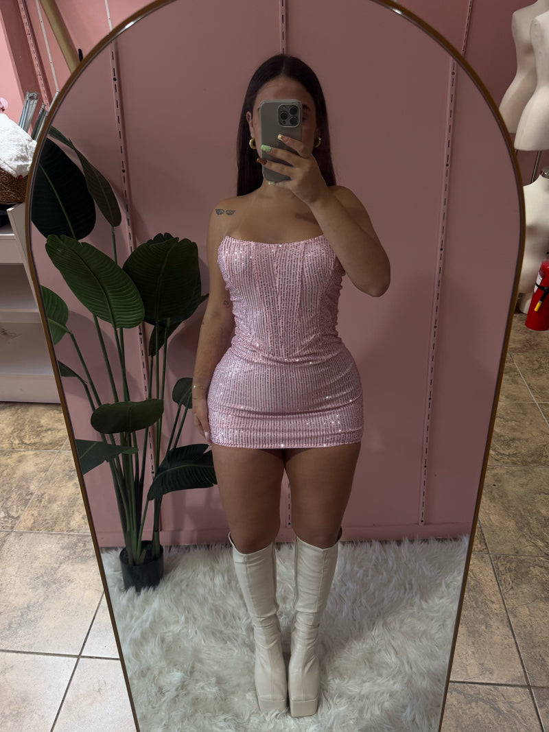GEORGINA DRESS (LIGHT PINK)