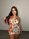 COLOR BLOCK DRESS