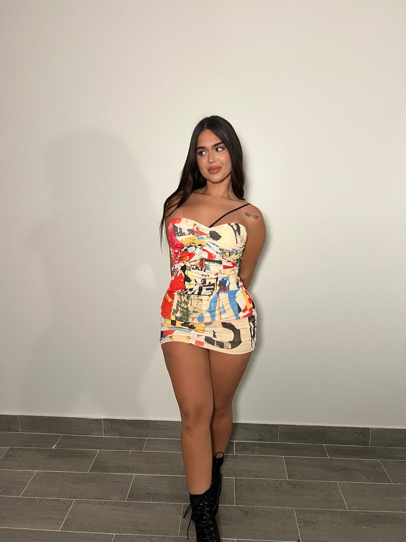 COLOR BLOCK DRESS
