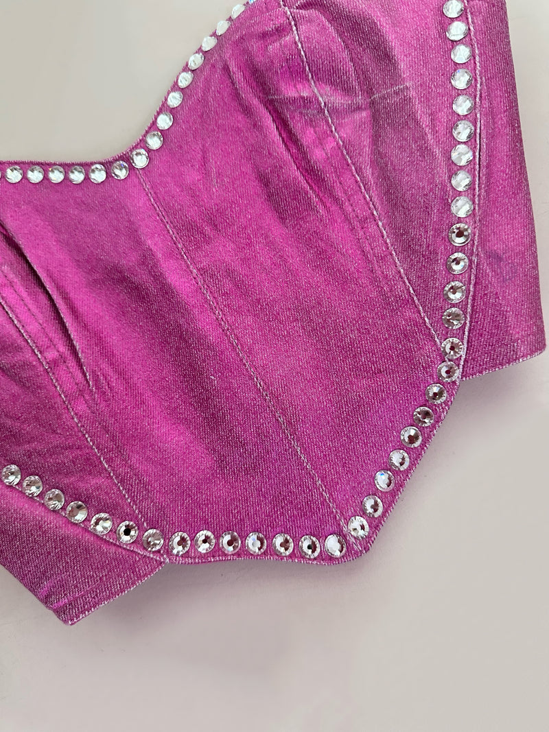 METALLIC HEART SET (HOT PINK)