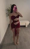 GIANNA DRESS (WINE)