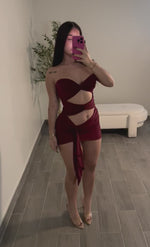 GIANNA DRESS (WINE)