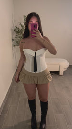 TUXEDO CORSET (WHITE)