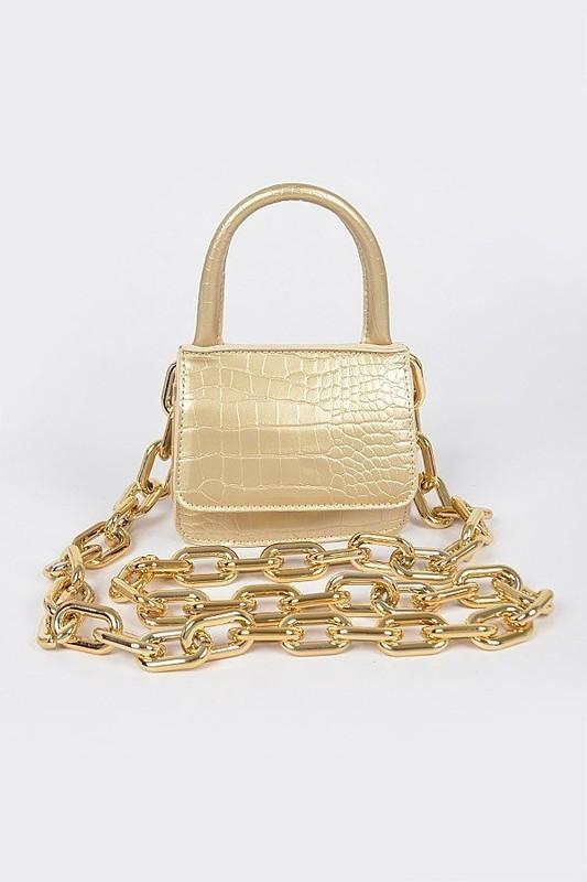 GOLD CHAIN BAG