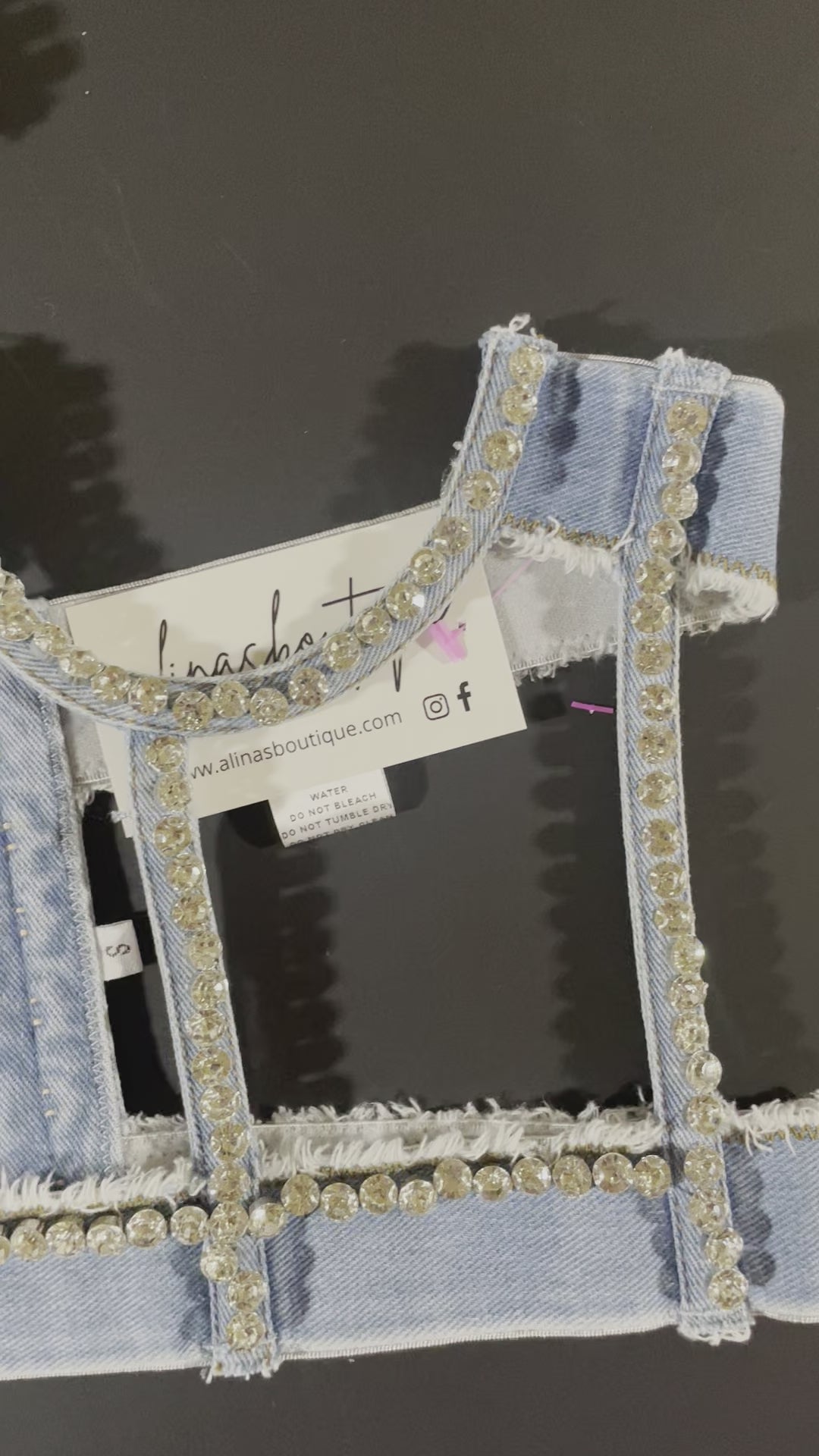 DENIM FASHION BUSTIER
