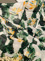 PALM LEAF SKIRT (WHITE)