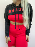 BADDIE CROPPED HOODIE