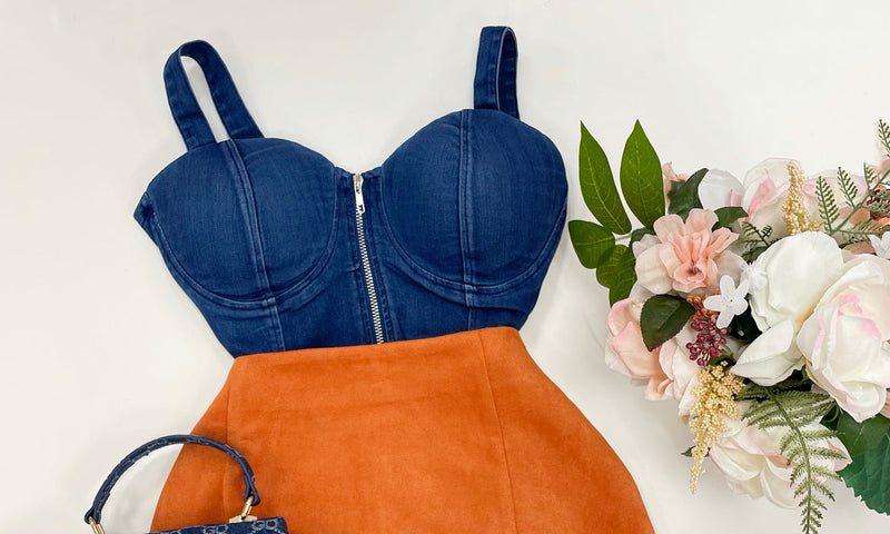 NAOMI DENIM CORSET