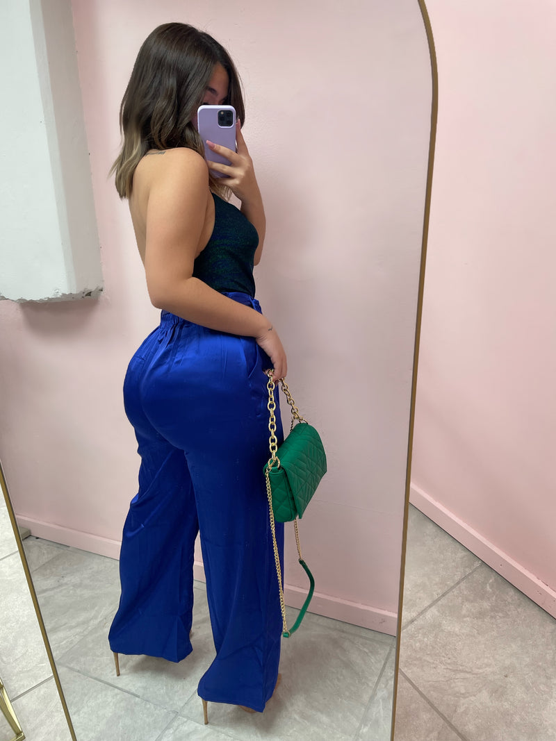 ABBY SATIN PANT (ROYAL)