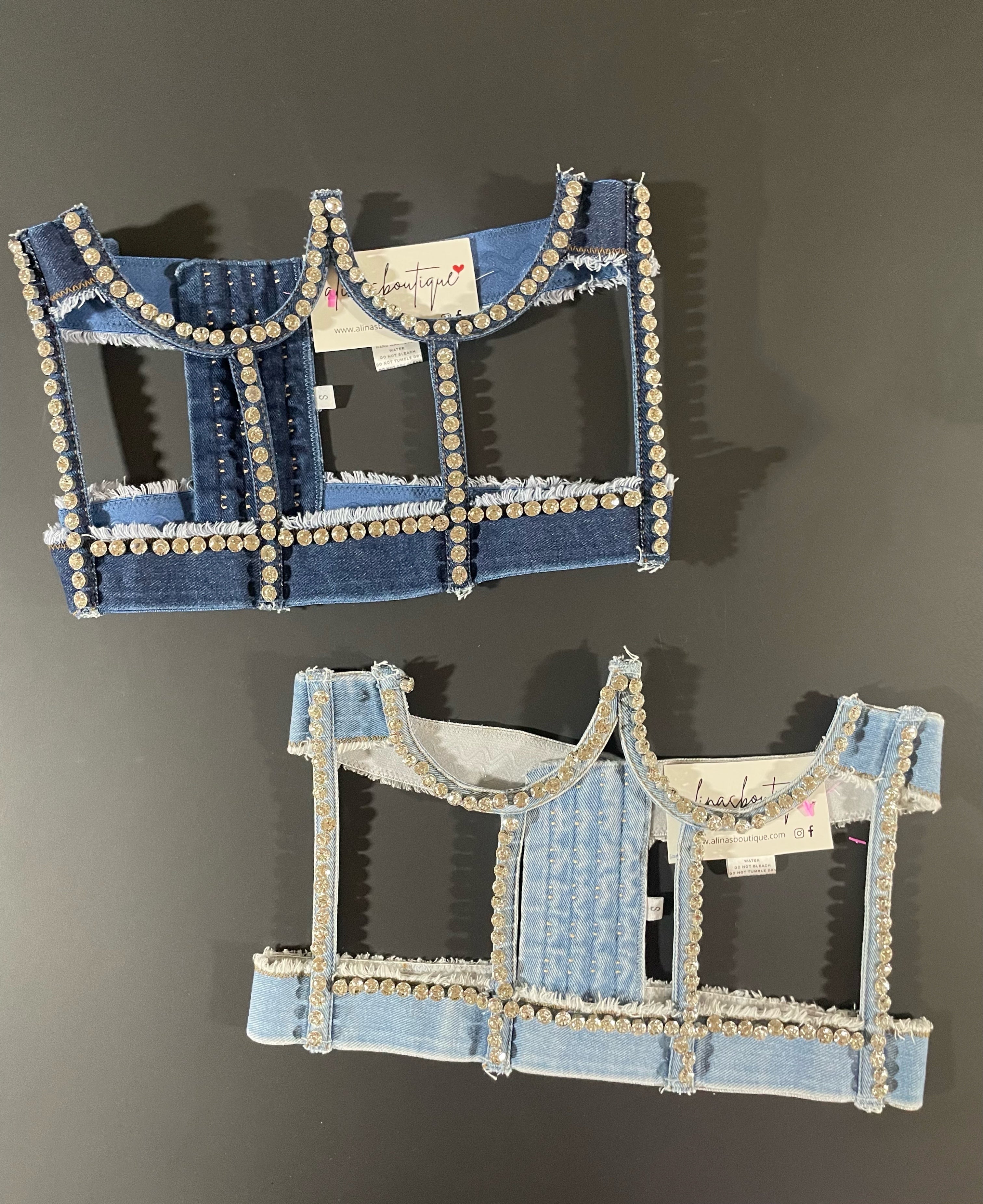 DENIM FASHION BUSTIER