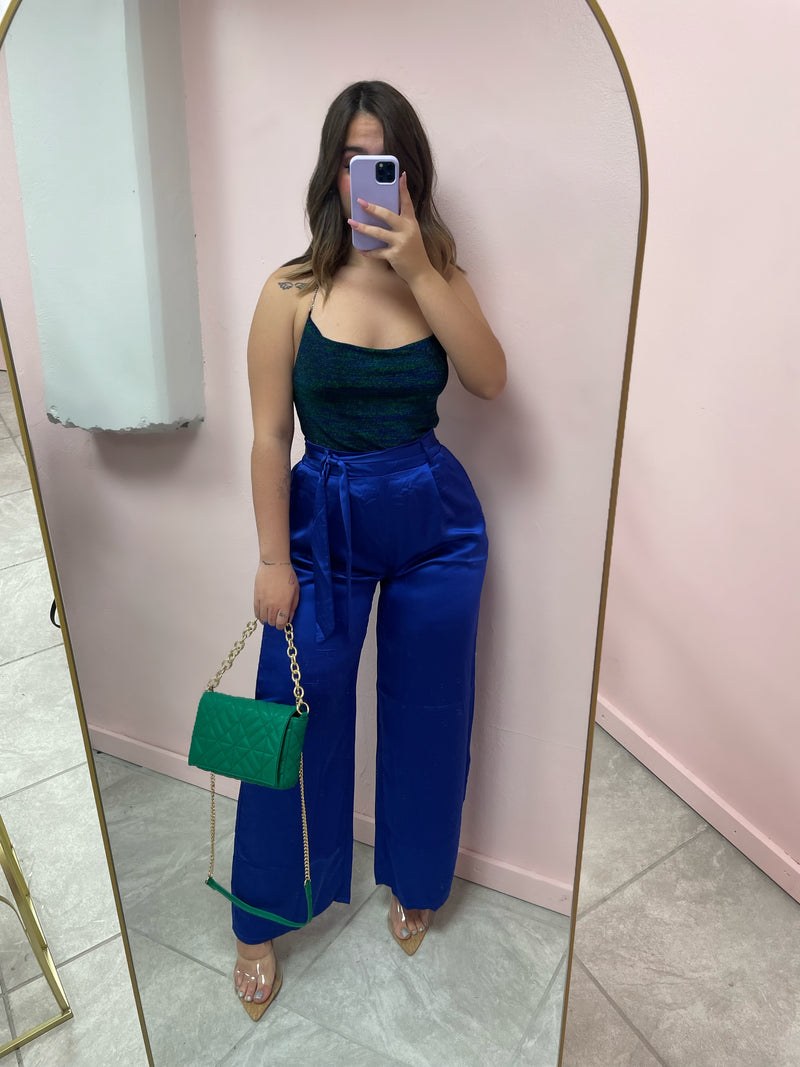 ABBY SATIN PANT (ROYAL)