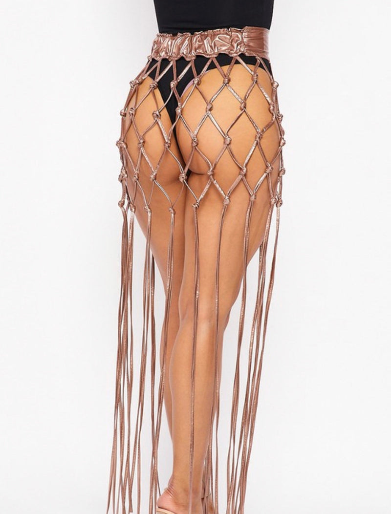 TRILL METALLIC SKIRT